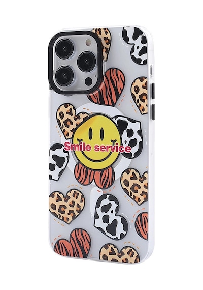 Apple iPhone Uyumlu , 14 Pro Max Kılıf Apollo Magneticsafe Desenli Kapak - Apollo Şeffaf - 2