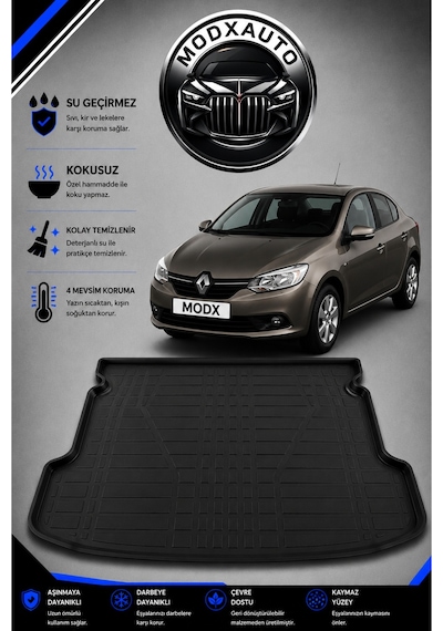 Renault Symbol 2008 Model Araca Özel Bagaj Havuzu Premium A+