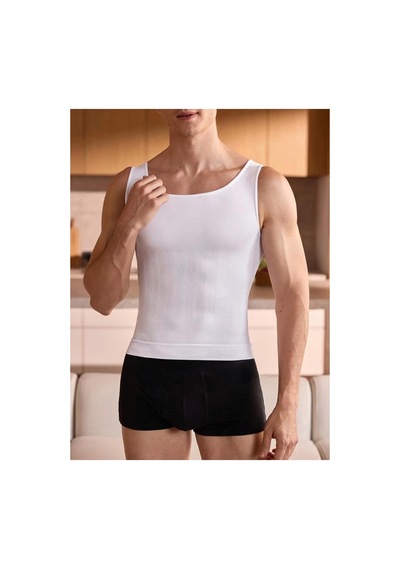Fit Women Dik Duruş Destekli Korse Atlet 6056 Beyaz