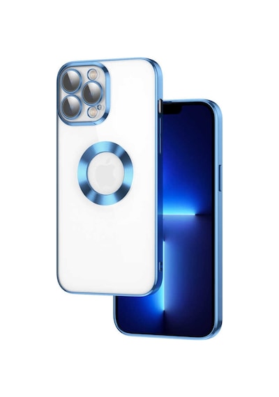 Apple Uyumlu iPhone 13 Pro Max Kılıf Logo Gösteren Kamera Korumalı Silik