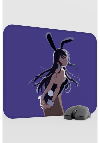 Bunny Girl Senpai Anime V2 - 48x40 Xl Gaming Kauçuk Kaymaz Taban Mouse Pad Fare Altlığı