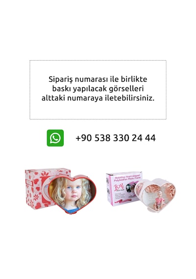 Kalpli Dönen Fotoğraf Çerçevesi 4 Resimli Çocuklara Doğum Günü Hediyesi 12x14 Cm Kırmızı
