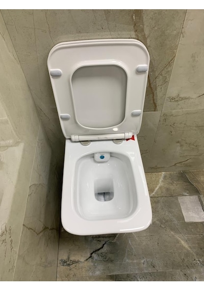 Turkuaz İbiza Rimless Kanalsız Asma Klozet + Yavaş Kapak