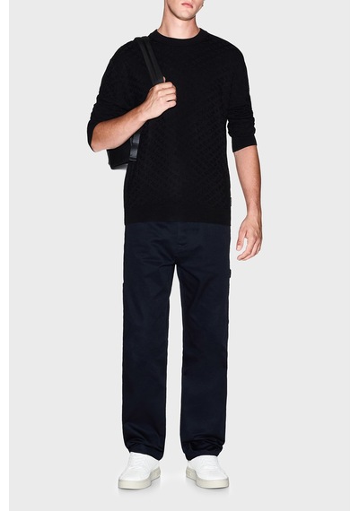 Armani Exchange Erkek Kazak Xm001316 Af10454 Uc001 Siyah Siyah