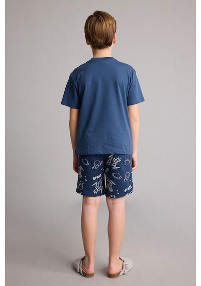 Defacto Regular Fıt Baskılı Şort Tişört 2li Pijama Takımı Erkek Çocuk H0374a826smın249 İndigo-ın249 Defacto Regular Fıt Baskılı Şort Tişört 2li Pijama Takımı Erkek Çocuk H0374a826smın249 İndigo-ın249