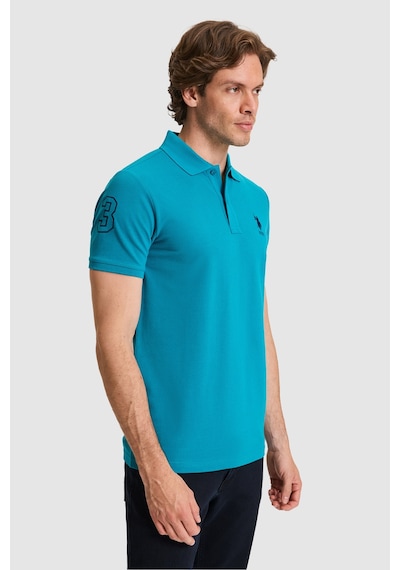 U.s. Polo Assn. Erkek Petrol Tişört Basic 50326920-vr102