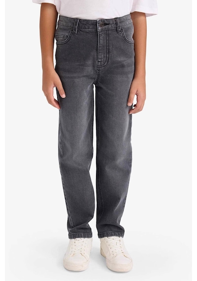Defacto Erkek Çocuk Straight Fit Düz Paça Jean Pantolon F8432a826smnm40 Siyah-nm40
