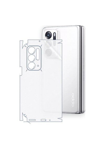 Oppo Find N Uyumlu Fullbody Arka Kaplama Hidrojel Koruyucu Film