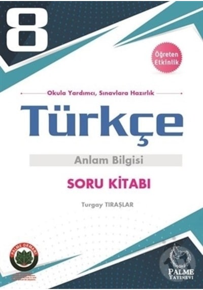 Palme Yayınevi 8. Sınıf Türkçe Anlam Bilgisi Soru Kitabı