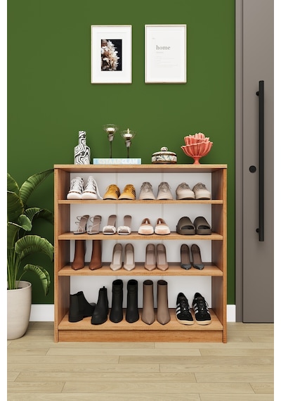 Asra Trend 4 Katlı Açık Raflı Ayakkabılık A-32 %100 MDF Modern Bot Uyumlu Düzenleyici Petra Asra Trend 4 Katlı Açık Raflı Ayakkabılık A-32 %100 MDF Modern Bot Uyumlu Düzenleyici Petra