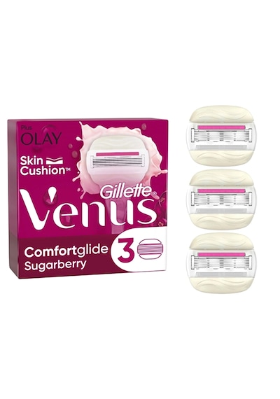 Gillette Venus Comfort Glide Sugarberry Tıraş Makinesi + Başlık 4'lü
