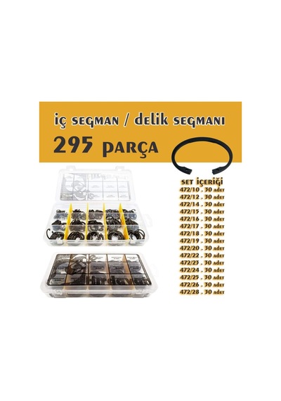 295 Parça İç Segman/delik Segmanı Seti Genel
