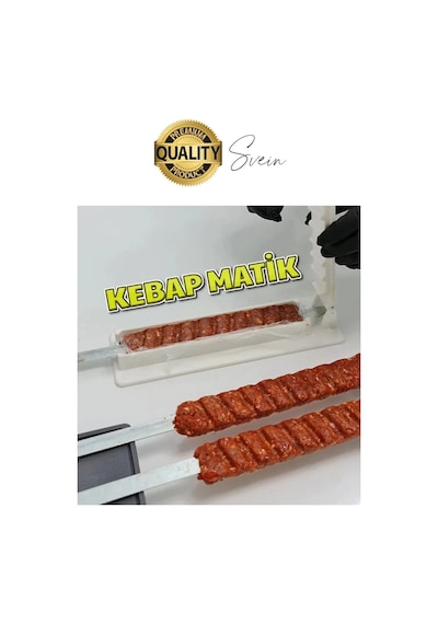 Pratik Kolay Hızlı Adana Urfa Şiş Kebap Yapma Kalıbı Kebapmatik Makinesi Et Hazırlama Aparatı Kutusu