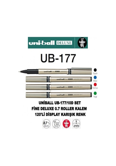 Siyah Pilot Kalem Ub-177 Fine Deluxe 5 Adet Uniball Pilot Kalem 0.5 Mm Roller Uçlu Pilot Kalem İnce Uçlu Likit Mürekkep Siyah Siyah Pilot Kalem Ub-177 Fine Deluxe 5 Adet Uniball Pilot Kalem 0.5 Mm Roller Uçlu Pilot Kalem İnce Uçlu Likit Mürekkep Siyah