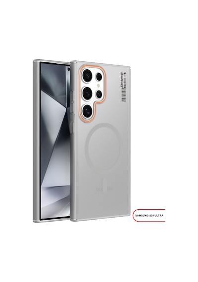 Samsung Galaxy S24 Ultra Uyumlu Mat Sert Klein Kılıf Gri