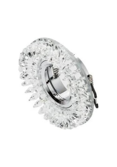 Cata Ct-6569 Menekşe Desenli Dekoratif Cam Spot