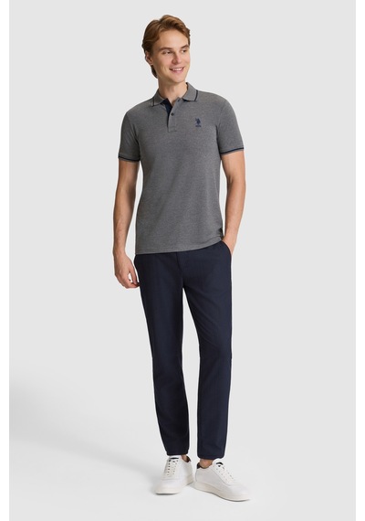 U.S. Polo Assn. U.s. Polo Assn. Erkek Antrasit Melanj Tişört Basic 50326975-vr081