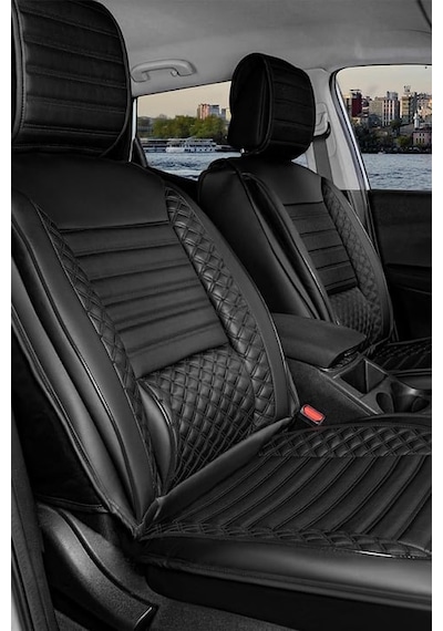 Rover 25 Oto Koltuk Kılıfı Ön Arka Set Plus Serisi Siyah Fs