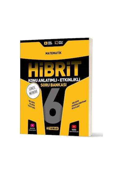 Hız Yayınları 6. Sınıf Hibrit Matematik Soru Bankası-bağlam Temelli Sorular Ve Güncel Müftedat