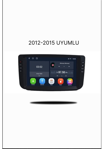 Snp Serisi Fiat Linea Punto Yeni Göğüs Uyumlu 9 İnç 4-64 Gb Multimedya Geri Görüş Kamera li 9"