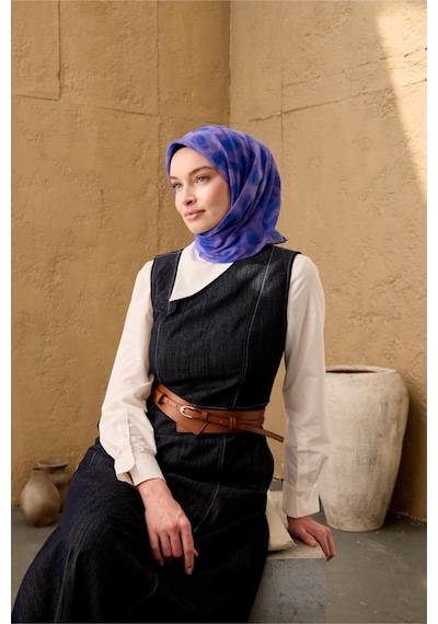Silk Home Soft Eşarp 73098 Mor, Eflatun - 11