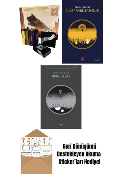Dune Serisi Kutu Set 6 Kitap Ciltli + Dune Rahibeler Meclisi + Dune Mesihi