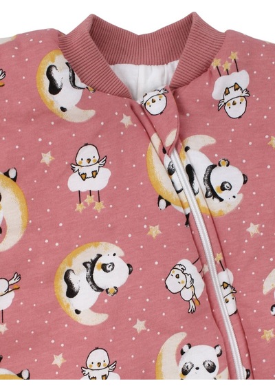 Bebegen Kız Çocuk Pembe Panda Desenli Uyku Tulumu 2.5 Tog Çok Renkli
