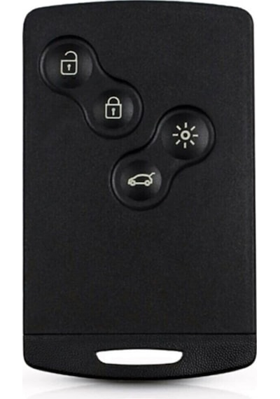 Gma Keys Renault Clio 4-megane 3-fluance-captur Uyumlu Kart 4 Buton Anahtar Kumanda Kabı