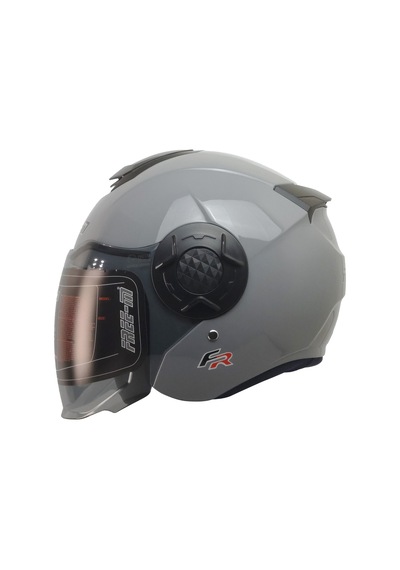 Free M Double Güneş Vizörlü Sertifikalı Abs Material Yarım Kask Gri