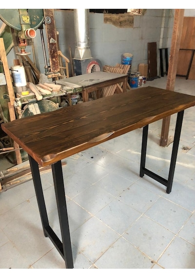 Bintaşmobilya Kütük Ağaç Bar Masa-140X60.Cm