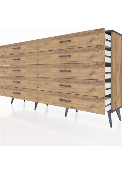Arges Konsol 10 Çekmeceli 176x30x99 Çam-antrasit/çam Çam-antrasit/çam Arges Konsol 10 Çekmeceli 176x30x99 Çam-antrasit/çam Çam-antrasit/çam