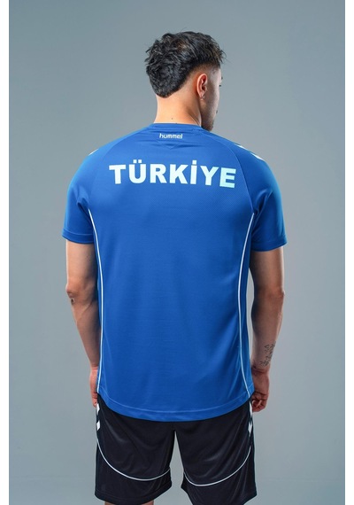 Hummel Target Milli Takım Antrenman Tişört Sax Saks Mavi