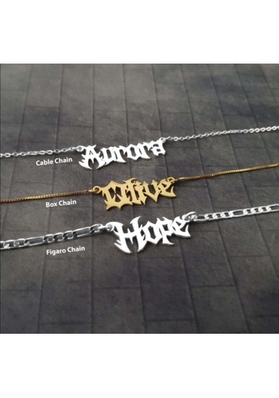 Hifa Diamond İsimli Kolye Gothic Gotik 90971315 Gümüş