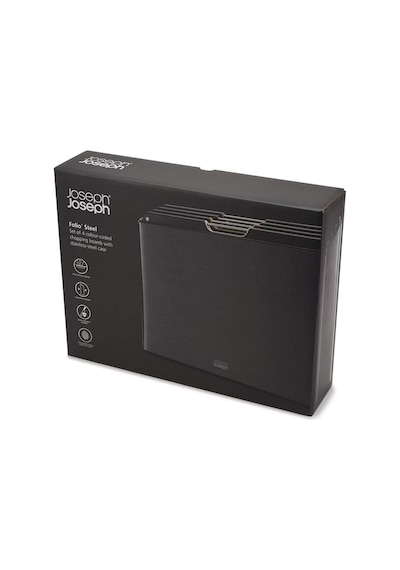 Joseph Joseph Folio Standlı Kesme Tahtası 4 Lü Siyah 60171
