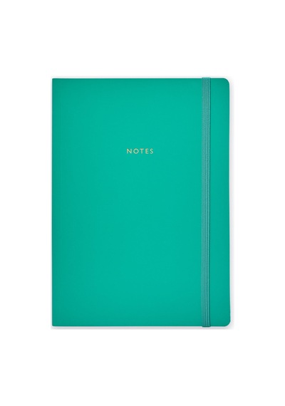 A5 Ciltli Colourblock Uno - Deep Mint Çok Renkli