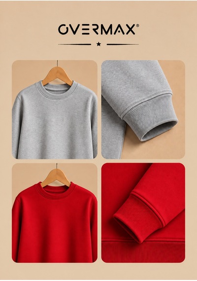 Overmax 2 Li Kapüşonsuz Sweatshirt Seti Çocuk Unisex - 3-12 Yaş Gri-kırmızı - 920169697 Gri-kırmızı Overmax 2 Li Kapüşonsuz Sweatshirt Seti Çocuk Unisex - 3-12 Yaş Gri-kırmızı - 920169697 Gri-kırmızı