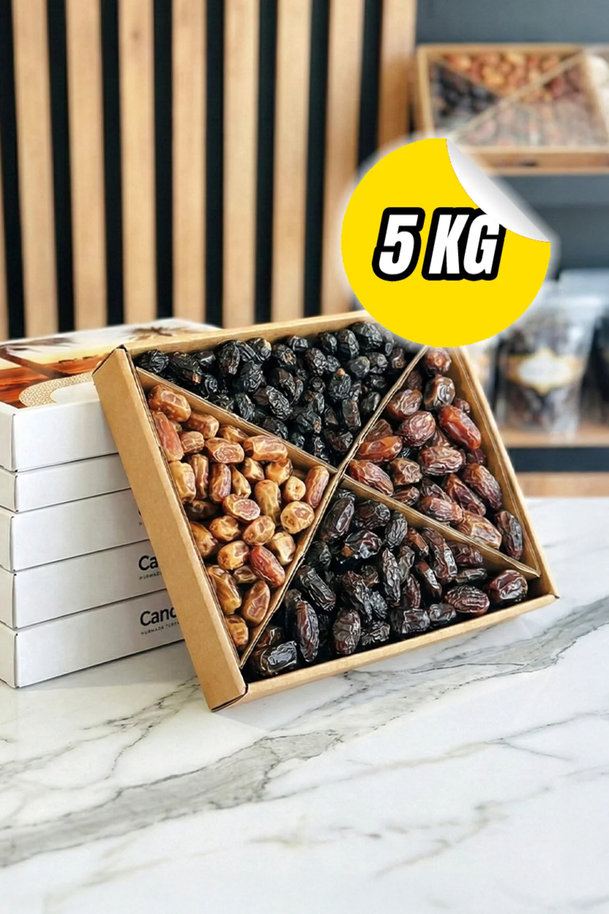 Canceviz Hurma Özel Karışık Lüks Hurma 5 Kg