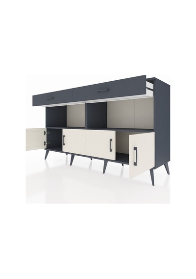 Hyperion Konsol 2 Raflı 2 Çekmeceli 4 Kapaklı 176x44x99 Antrasit- Antrasit-aytaşı/antrasit Hyperion Konsol 2 Raflı 2 Çekmeceli 4 Kapaklı 176x44x99 Antrasit- Antrasit-aytaşı/antrasit