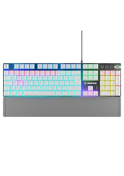 Kb-r28 Blade Plus Beyaz Gökkuşağı Tam Türkçe Red Switch Mekanik K