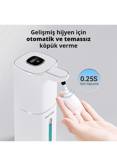 Neutron Ntl-sd-38mls Akıllı Temazsız Köpük Sabunluk Beyaz