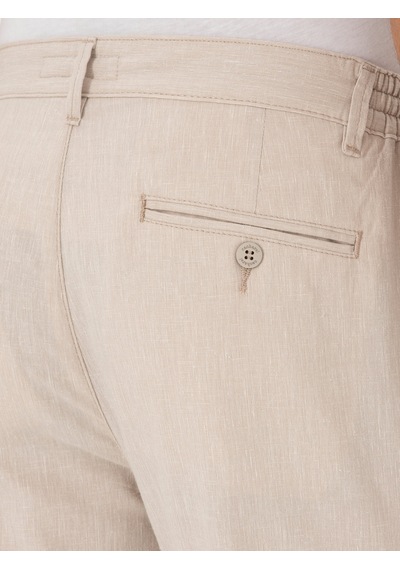 Cacharel Bej Carrot Fit Kanvas Pantolon