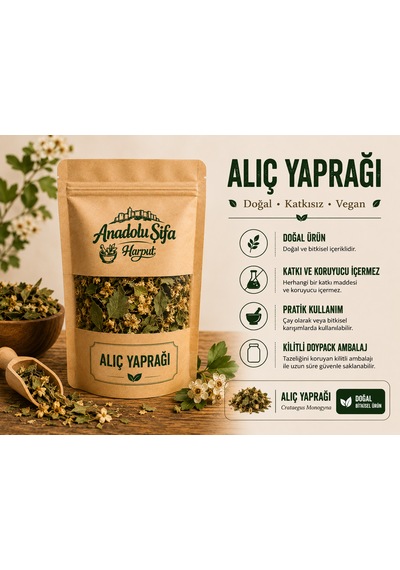 Anadolu Şifa Harput Alıç Yaprağı 50gr Kurutulmuş Bitkisel Çay Doğal Ve Katkısız