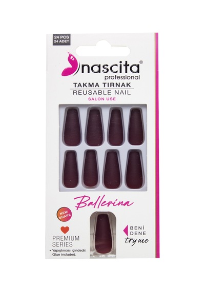 Nascita Ballerina Takma Tırnak Renkli 24 Lü Set Nasnaıl00154