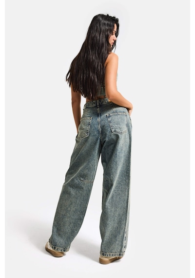 it's basic Kadın T.kot Rengi 4w5-85 Barrel Fit Cep Detaylı %100 Koton Tasarım Denim Jean