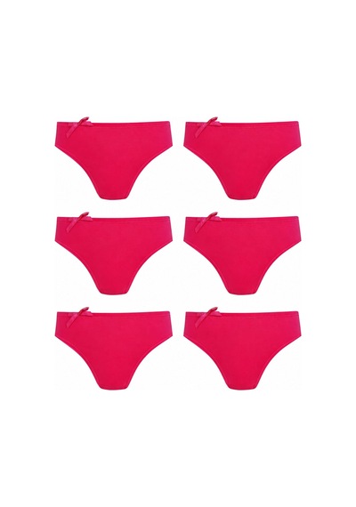 6Lı Kadın Bikini Külot Pamuklu Renkli Ekonomik Rahat