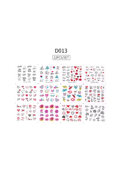Su Transferli Nail Art Sticker D013 53012-1