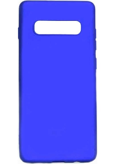 Kilifone - Samsung Uyumlu Galaxy S10e - Kılıf Mat Renkli Esnek Premier Silikon Kapak - Saks Mavi