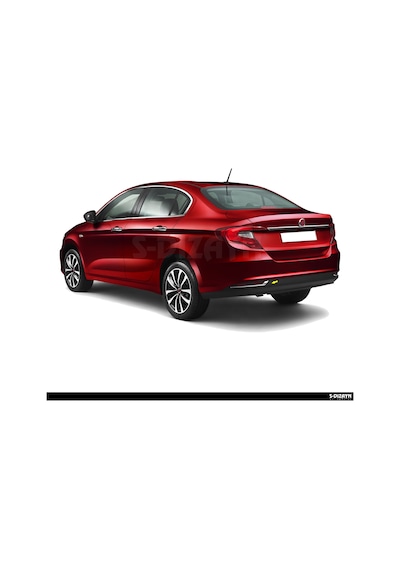 S-dizayn Fiat Egea Sd Arka Reflektör Çerçevesi 2 Prç. 2015 Üzeri Mat Krom