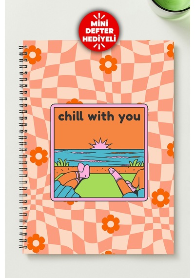 Huzurlu Ve Mutlu Temalı 4'lü Set A5 Metal Spiralli 2 Ad. Çizgili- 2 Ad. Kareli Karton Kapak Huzurlu Ve Mutlu Temalı 4'lü Set Defter Çok Renkli