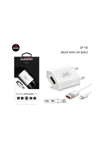 Subzero Ip10 5V 1.2A Apple Uyumlu iPhone Lightning Usb Şarj Cihazı
